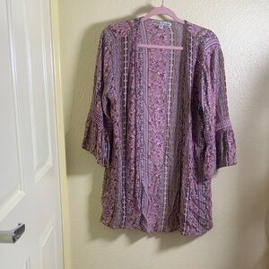 NWOT Gypsies & Moondust Pink Floral Boho Top